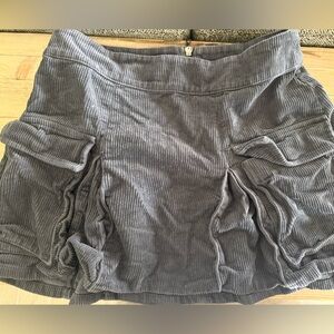 Wild Fable Gray Corduroy Mini Skirt